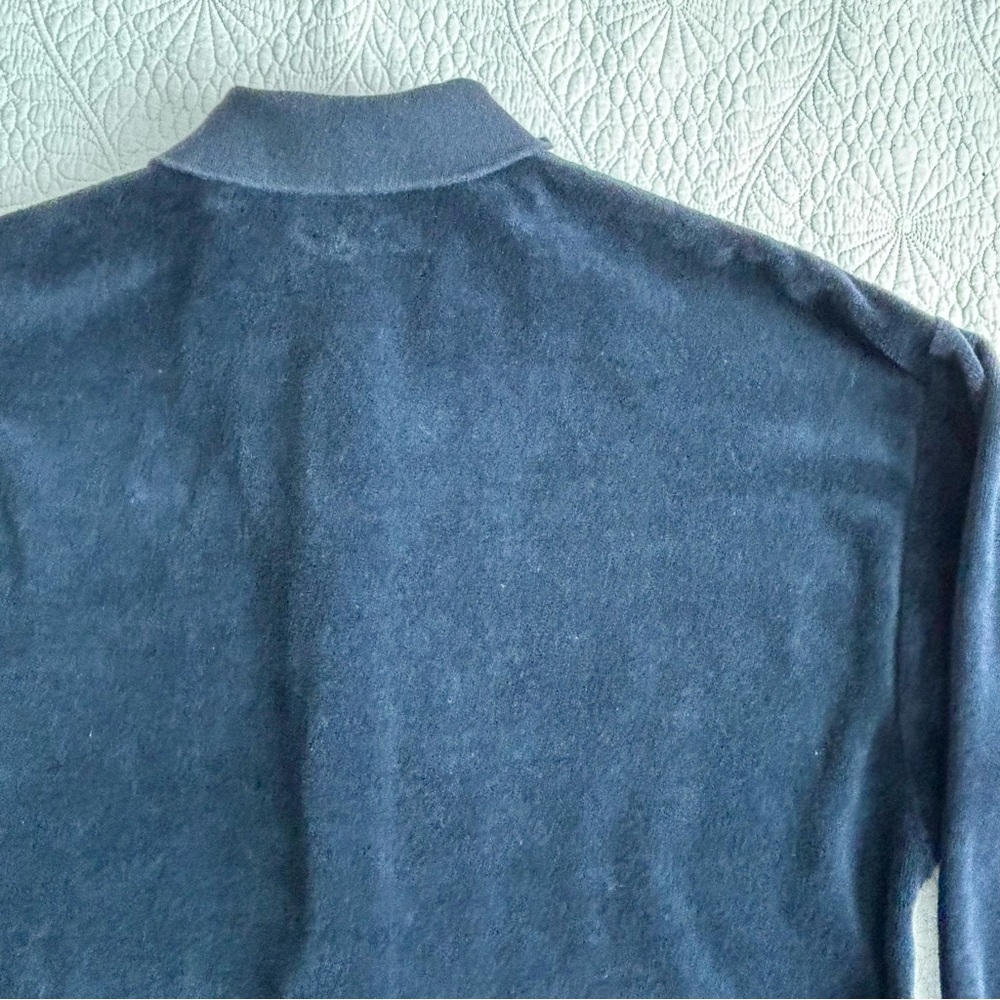 Vintage 1980s CHRISTIAN DIOR Loungewear Petite Velour Tracksuit Jacket Pants - Picture 5 of 10